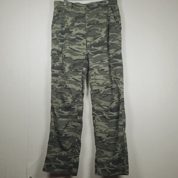 Columbia Men's Green Camouflage Omni-Shade Stealth Cargo Pant Size 36X30 - Picture 2 of 10